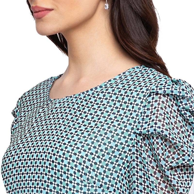 Sheczzar WHITE Color POYESTER Casual Regular Top