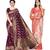 Classiques Wine & Red Saree Combos With Blouse (Pack of 2)