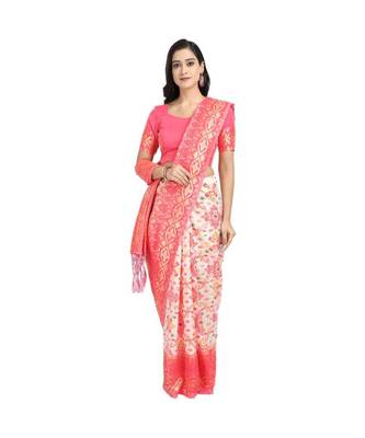 Classiques Green & Pink Saree Combos With Blouse (Pack of 2) 2