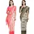 Classiques Pink & Black Saree Combos With Blouse (Pack of 2)