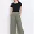 Khaki Paola Button Women Pant