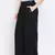 Black Glare Button Women Pant