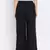 Black Glare Button Women Pant