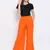 Orange Sia Button Women Pant