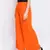 Orange Sia Button Women Pant