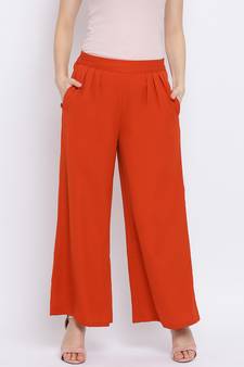 Rust Pastel Shade Women Pant