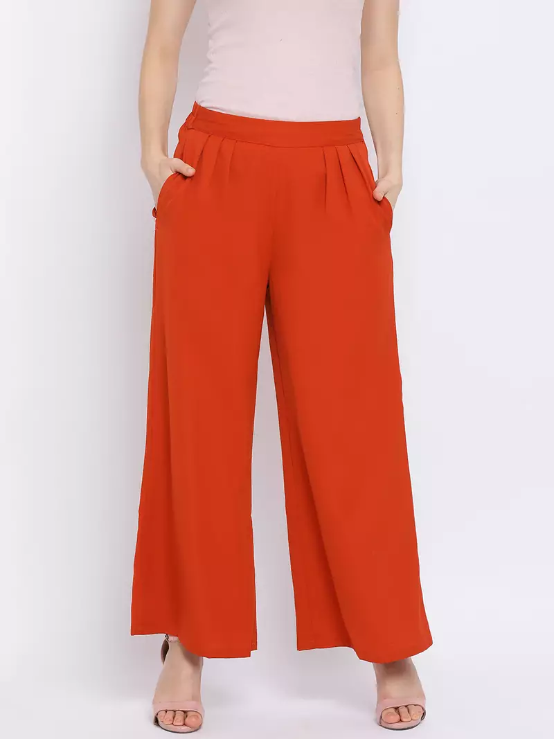 Rust Pastel Shade Women Pant