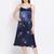 Branched Persona Nightwear Women Satin Dress