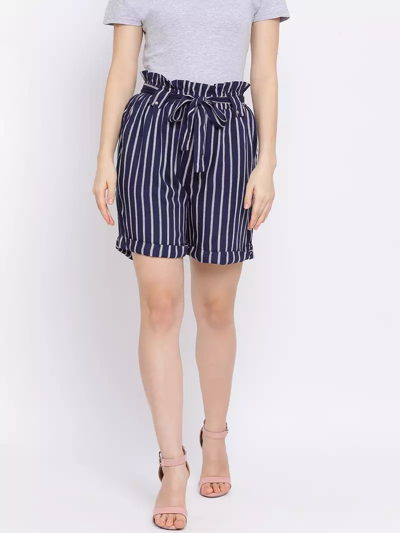 Stripe Captain Women Shorts
