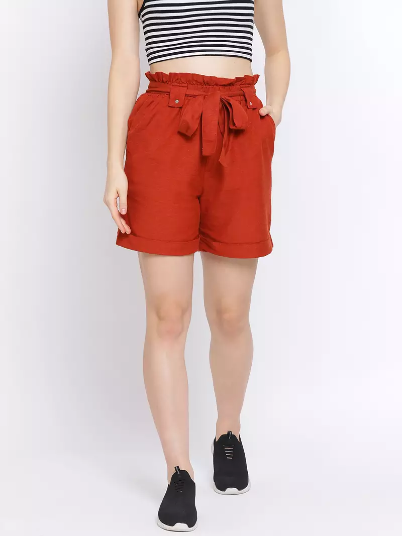 Rust Symphony Women Shorts