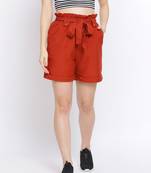 Rust Symphony Women Shorts