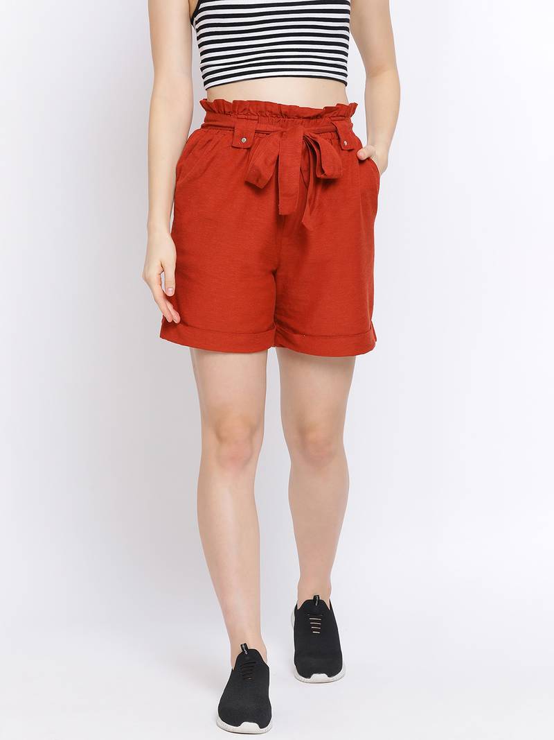 Rust Symphony Women Shorts