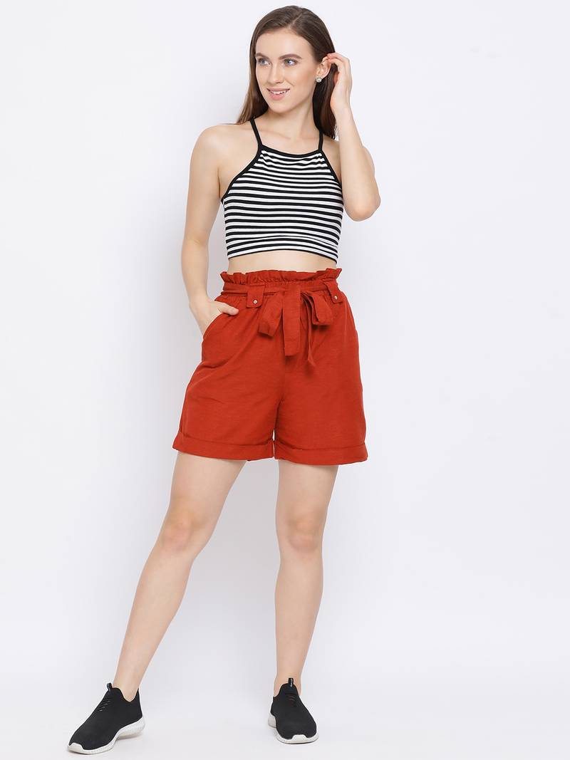 Rust Symphony Women Shorts