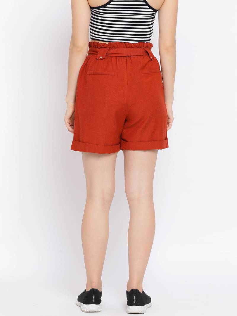 Rust Symphony Women Shorts