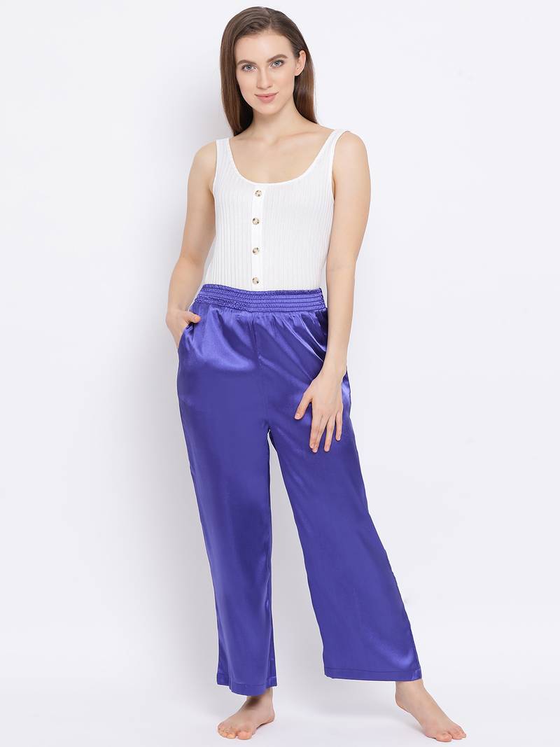 Ocean Depth Satin Nightwear Women Pajama