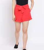 Fiery Red Women Shorts
