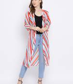 Stripe Melody Women Shrug