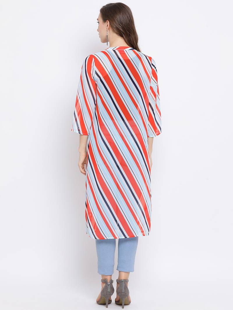 Stripe Melody Women Shrug
