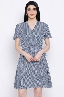 Crushed Check Encore Regular Dress