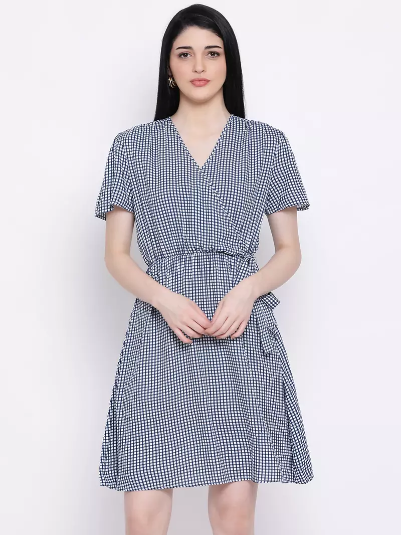 Crushed Check Encore Regular Dress