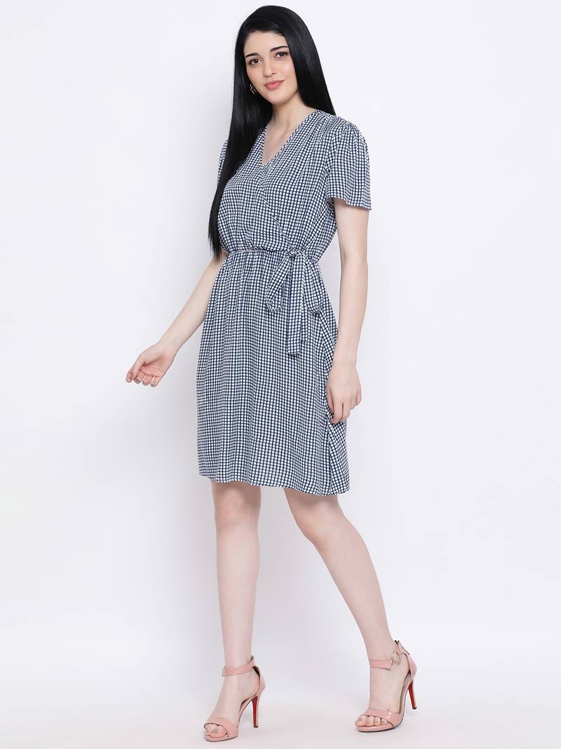 Crushed Check Encore Regular Dress