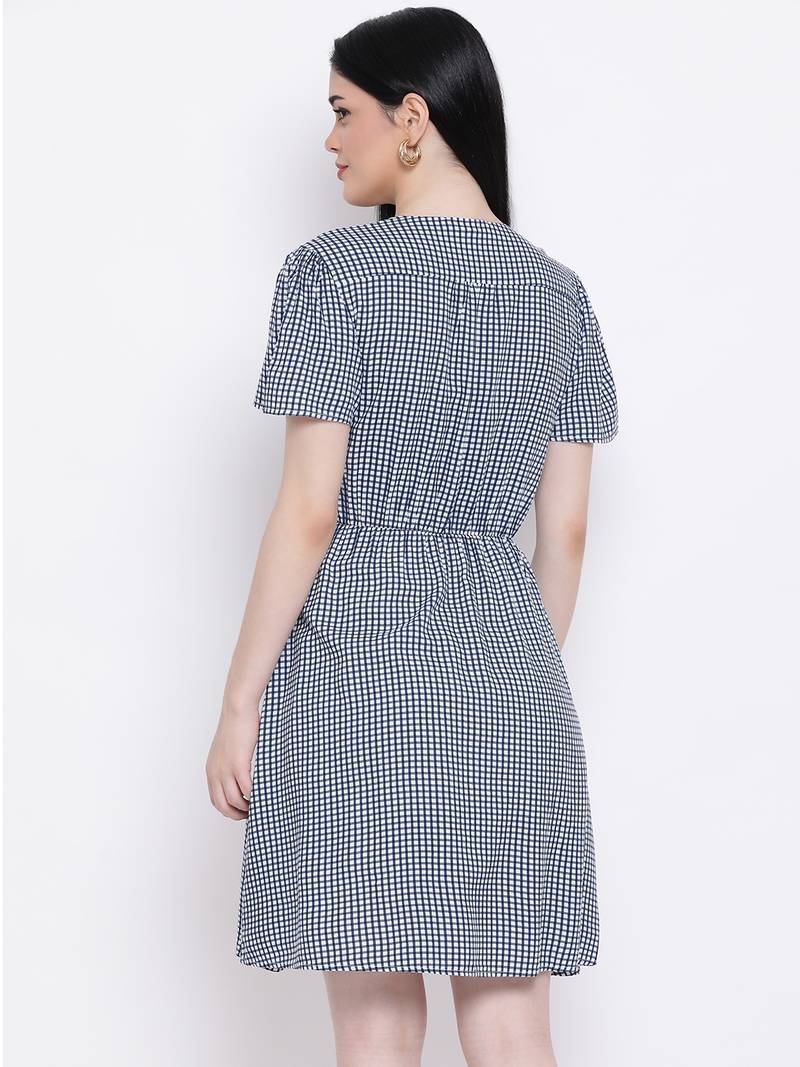 Crushed Check Encore Regular Dress