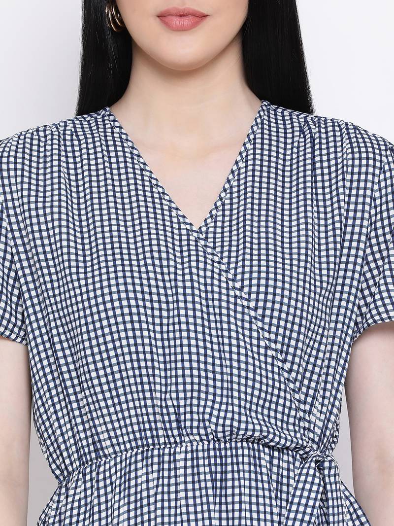 Crushed Check Encore Regular Dress