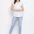 Pearl Shimmer Crochet Women Top