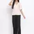 Stripe Evolve Peplum Women Top