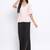 Stripe Evolve Peplum Women Top