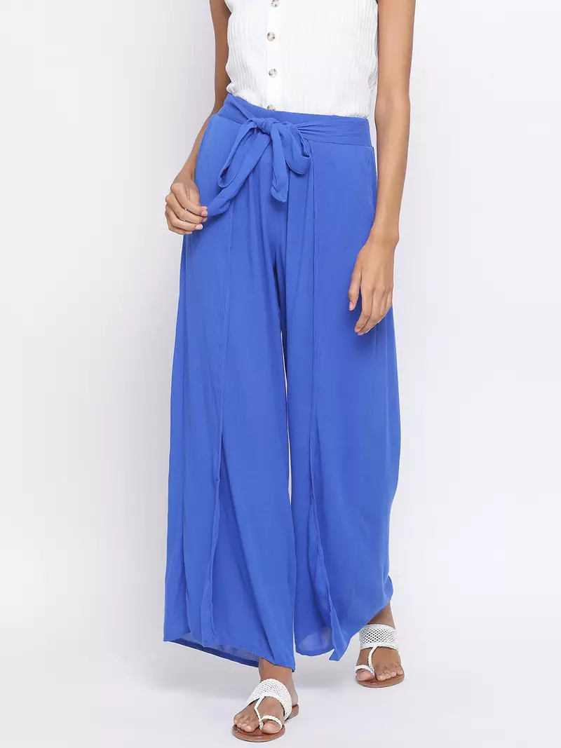Ocean Shine Slit Women Palazzo Pant