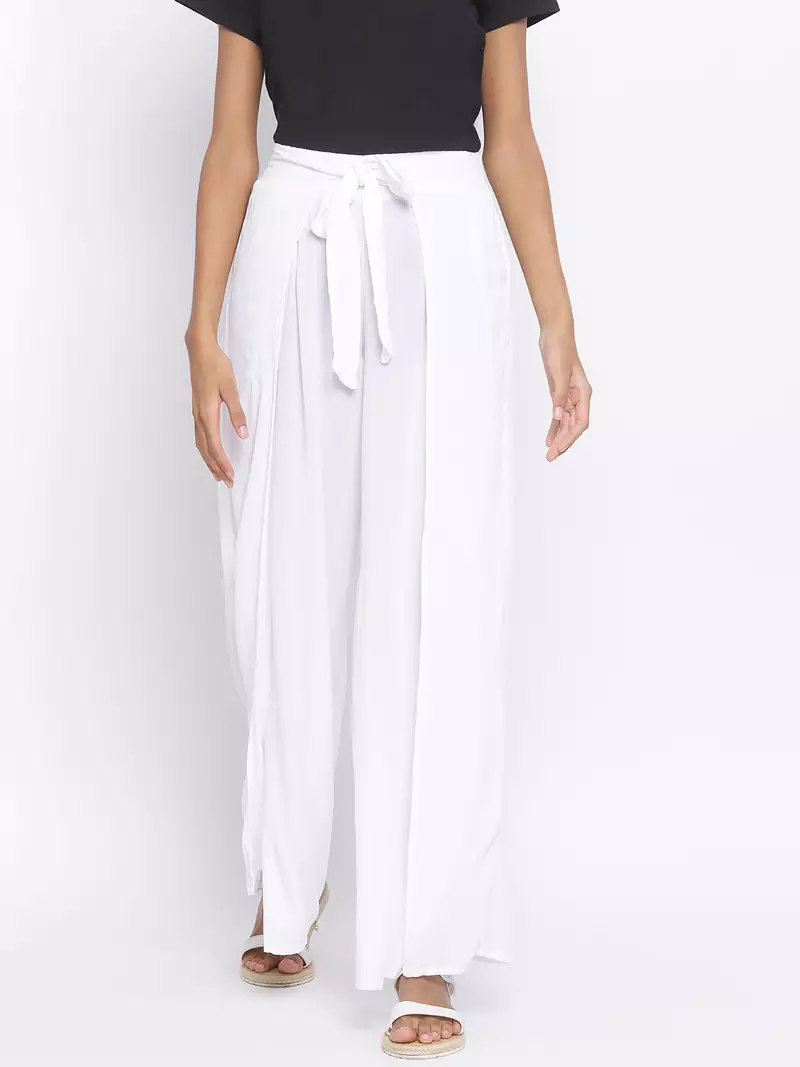 Pearl Bound Slit Women Palazzo Pant