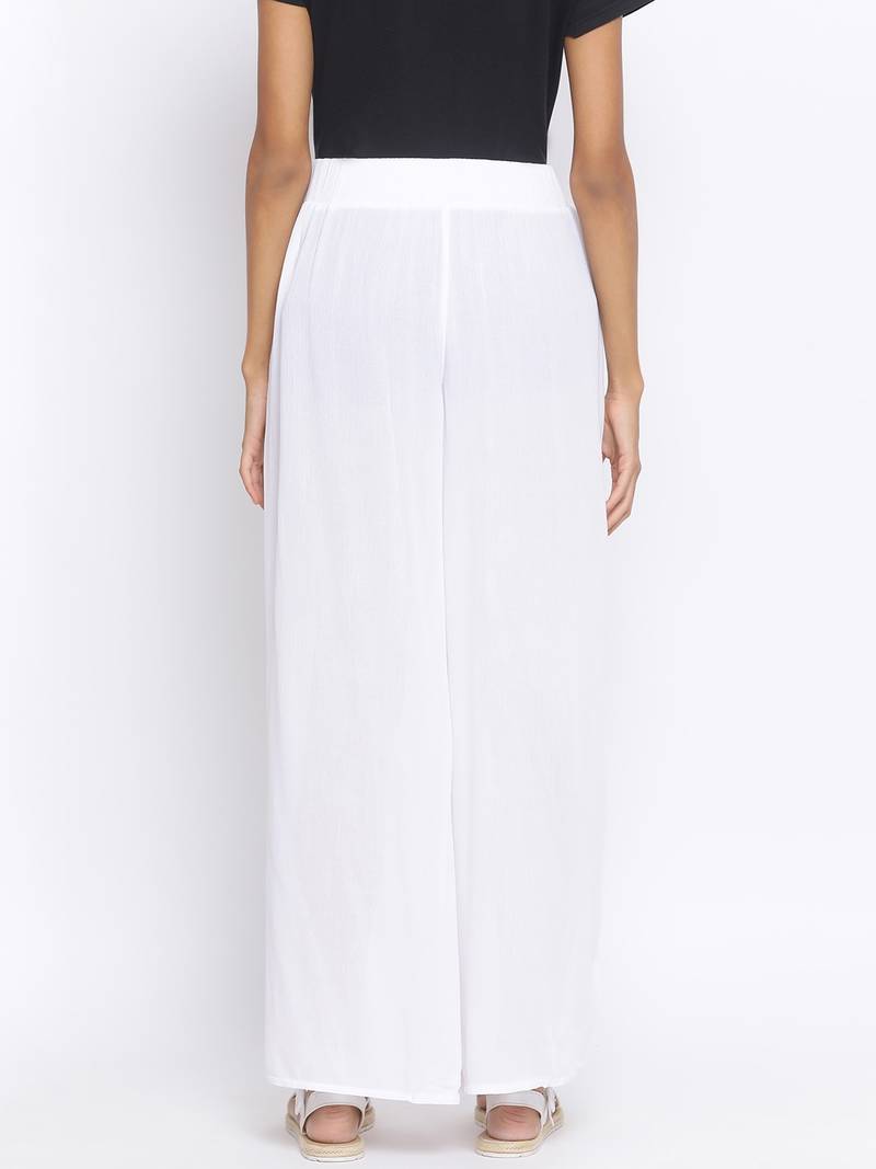 Pearl Bound Slit Women Palazzo Pant