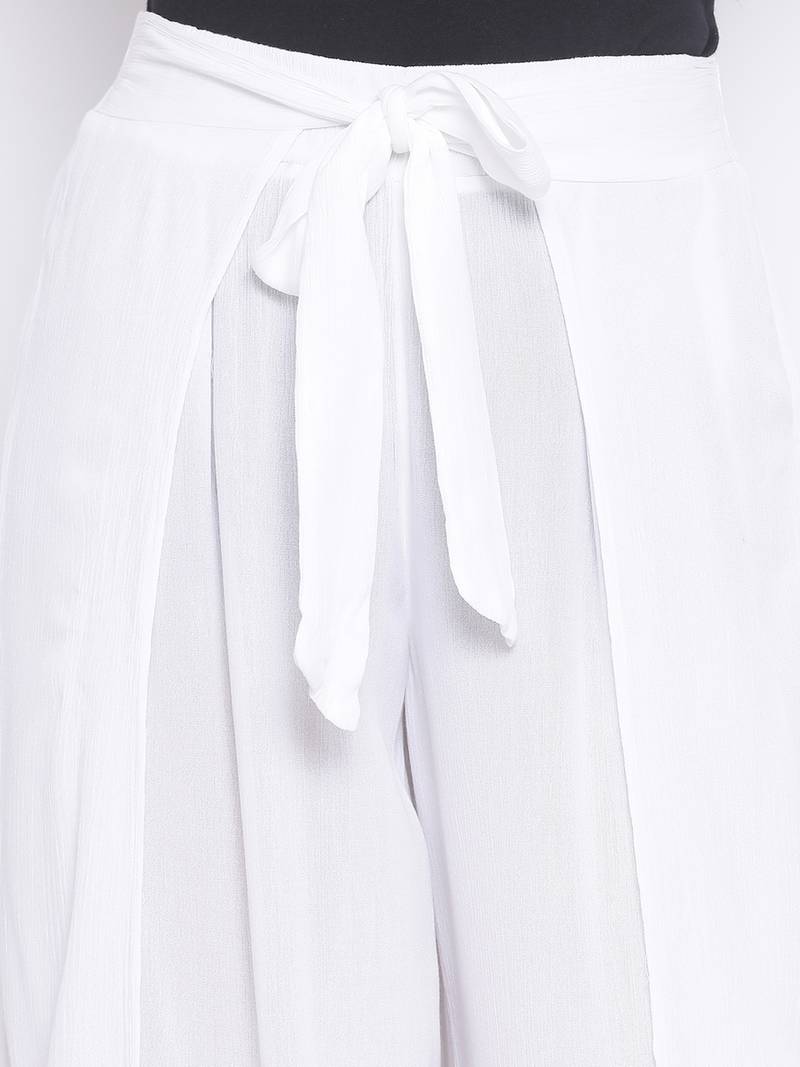 Pearl Bound Slit Women Palazzo Pant