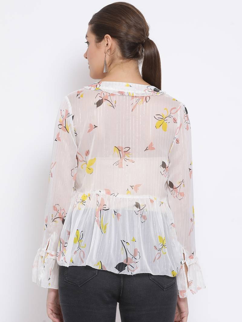 Floral Salvage Classic Women Top
