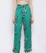 Tropical Jungle Satin Nightwear Women Pajama