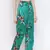 Tropical Jungle Satin Nightwear Women Pajama