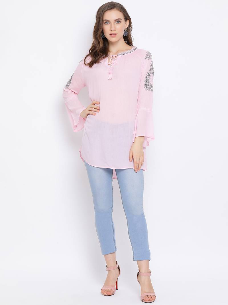 Bella Embroidered Women Top