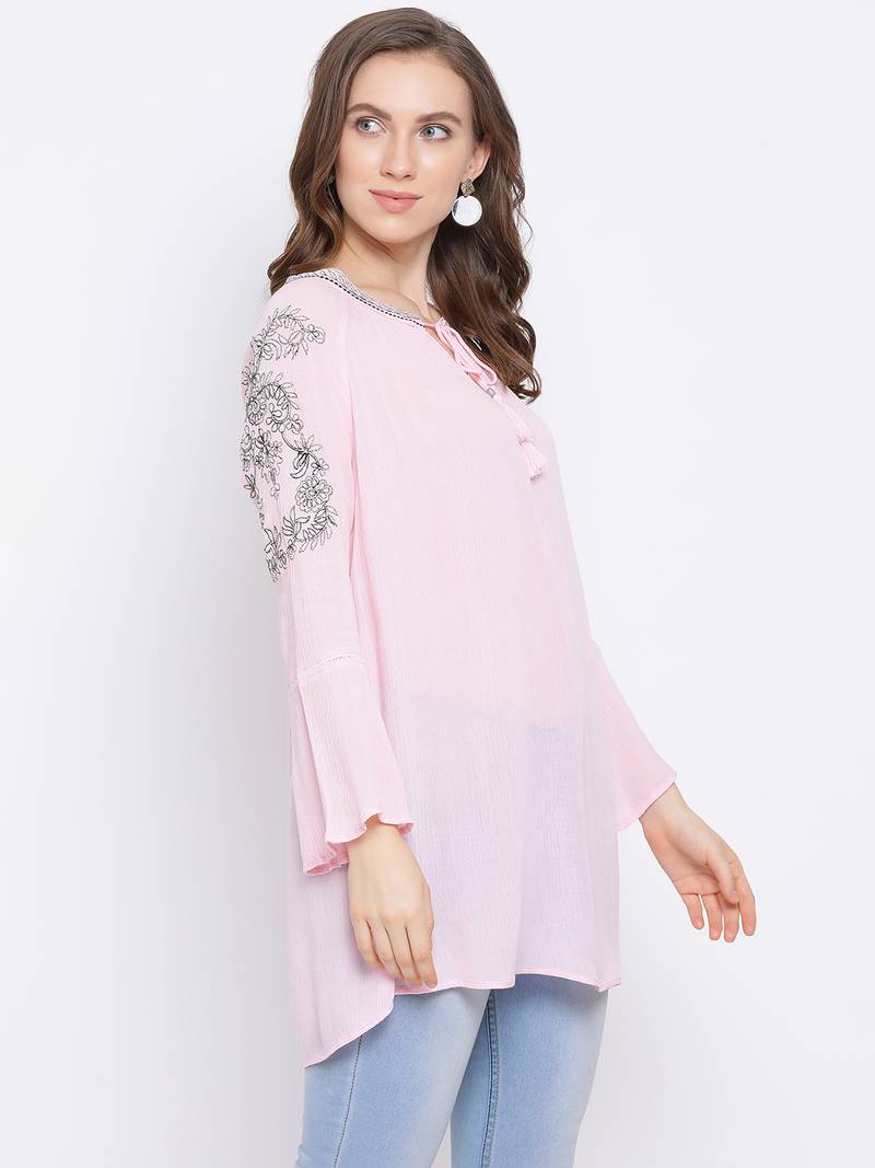 Bella Embroidered Women Top