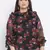 Floral Repeat Bullet Sheer Plus Size Women Top