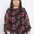 Floral Repeat Bullet Sheer Plus Size Women Top