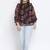 Floral Repeat Bullet Sheer Plus Size Women Top