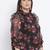 Floral Repeat Bullet Sheer Plus Size Women Top