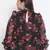 Floral Repeat Bullet Sheer Plus Size Women Top