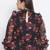 Floral Repeat Bullet Sheer Plus Size Women Top