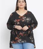 Floral Northern Light Plus Size Women Top