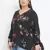 Floral Northern Light Plus Size Women Top
