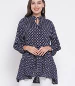 Abstract Pentalon Peplum Women Tunic