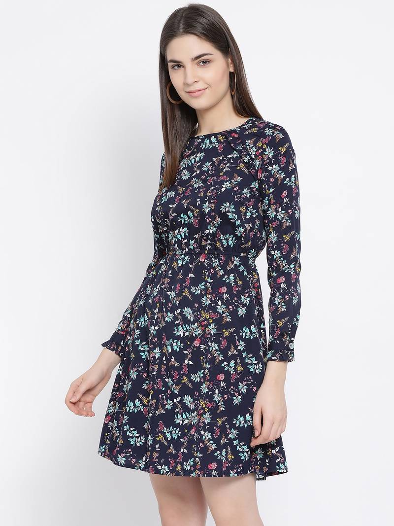 Floral Orra Techno Women Dress