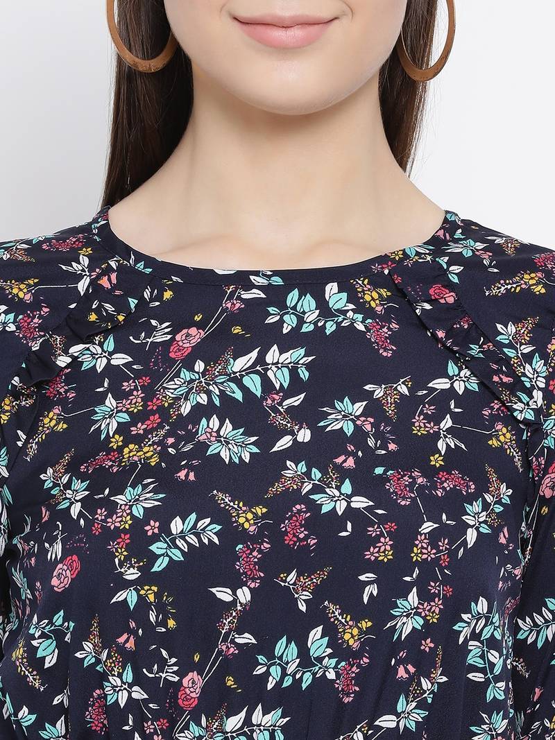 Floral Orra Techno Women Dress